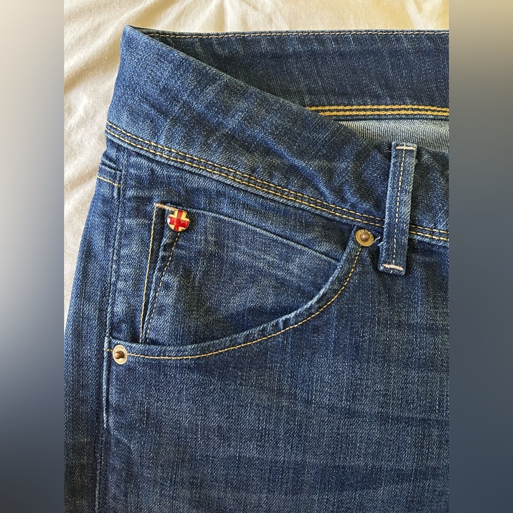 Hudson Mid- Rise Straight Leg Jeans - Picture 6 of 7